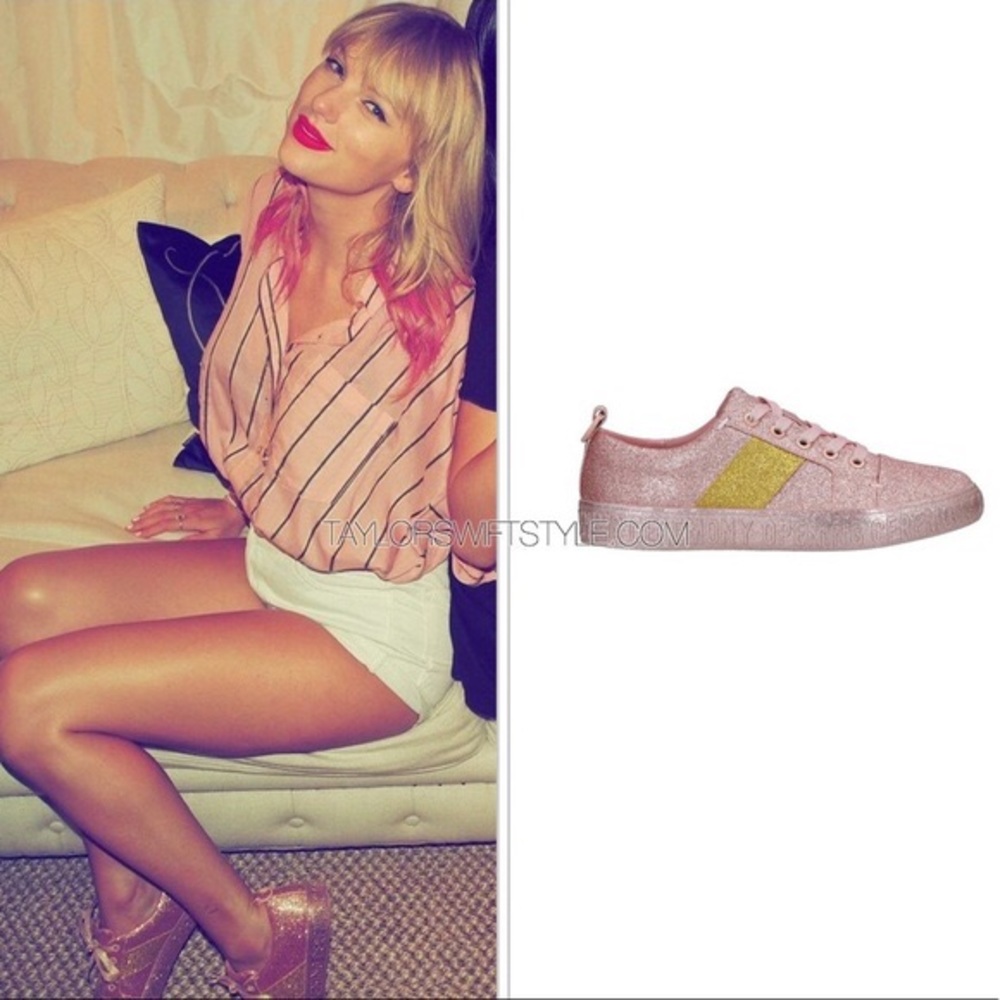 Opening Ceremony pink Sparkly glittery Sneakers